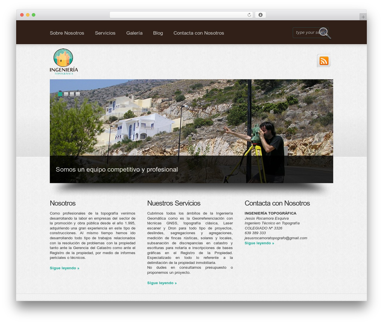 WordPress theme Boldy - jesusrocamoratopografo.es