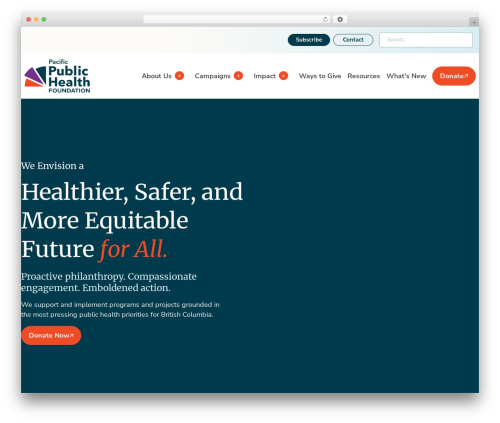 Foundry WordPress plugin - pacificpublichealth.ca