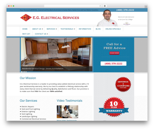 WordPress theme Genesis - egelectrical.net