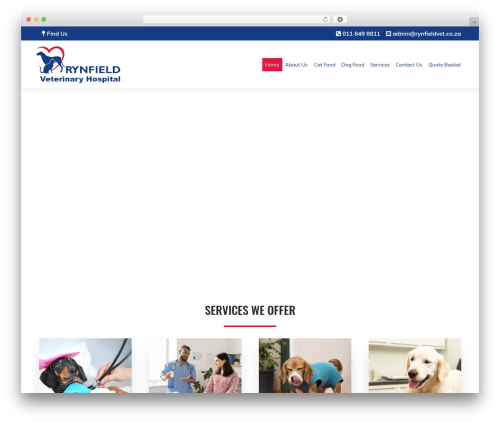 WP Bootstrap Starter WordPress theme - rynfieldvet.co.za