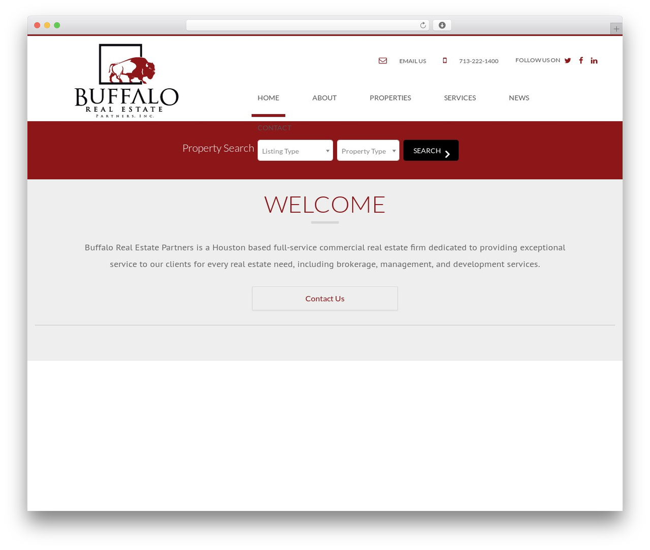 WP Default WordPress theme design - buffalorep.com