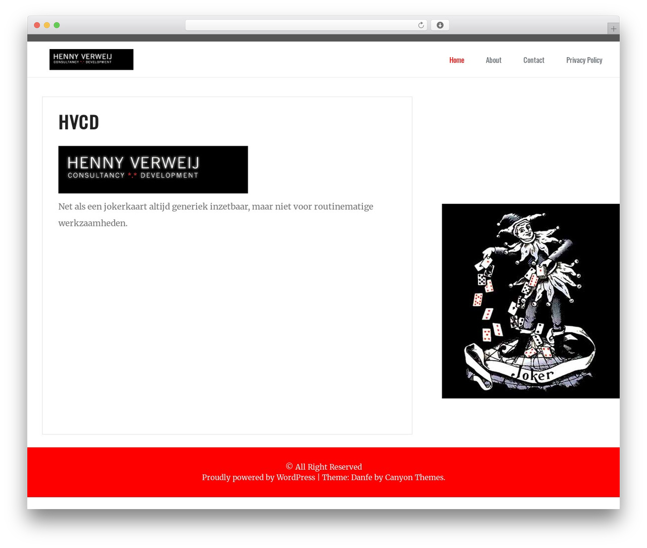 Danfe WordPress theme - hvcd.nl Danfe WordPress theme - hvcd.nl