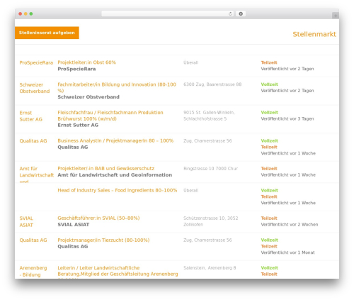 Wp job manager search and filtering WordPress plugin - foodaktuell.jobfriends.ch