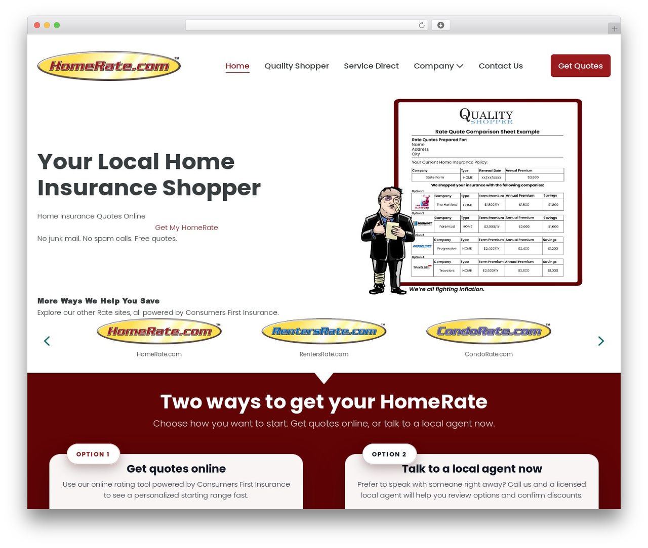 Page Builder Framework WordPress theme design - homerate.com