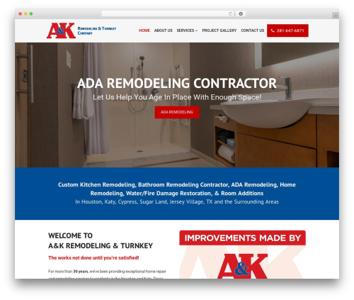 Theme WordPress AKRemodel - akremodelingturnkey.com