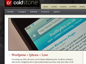 Theme WordPress Coldstone by ElegantThemes.com