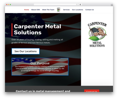 Aspen footer editor WordPress plugin - carpentermetal.com