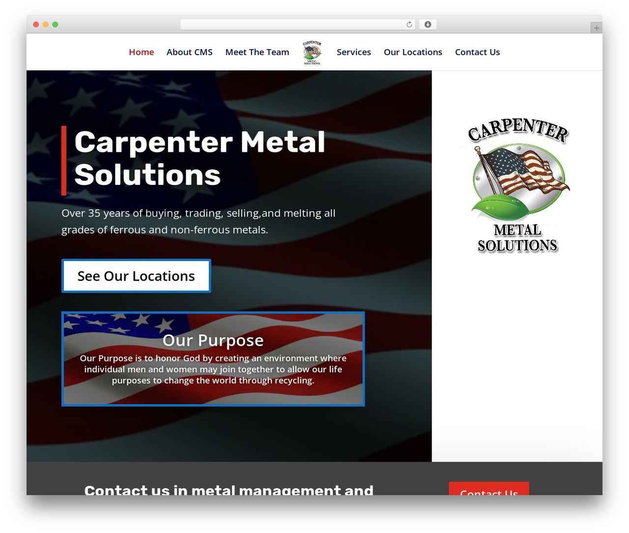 Theme WordPress Divi - carpentermetal.com
