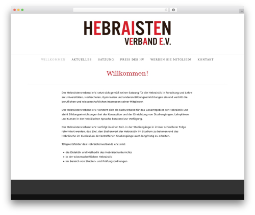 Theme WordPress Simple & Elegant - hebraisten-verband.de