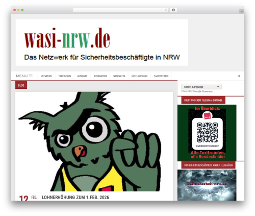 WordPress theme Solidus Theme - wasi-nrw.de