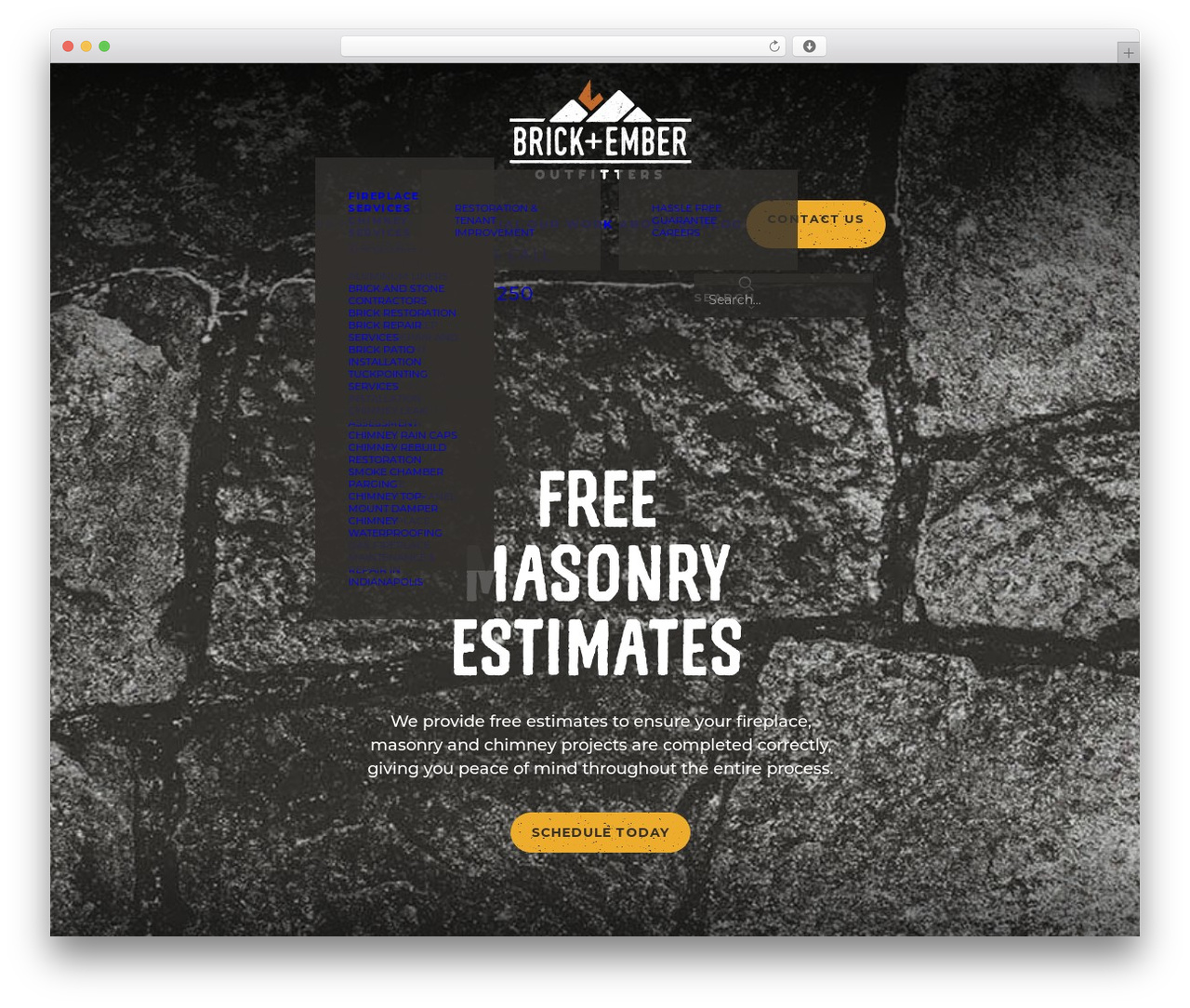 WordPress theme B + E - brickandember.com