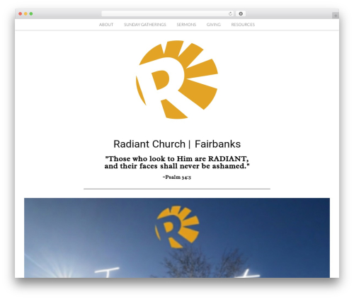 WordPress theme Nectar - radiantfairbanks.org