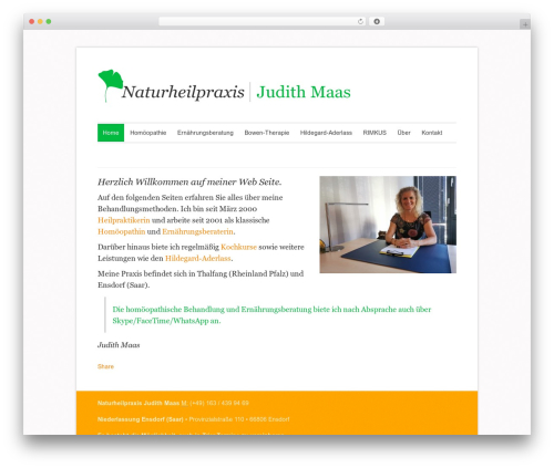 BootstrapWP best WordPress theme - judithmaas.de
