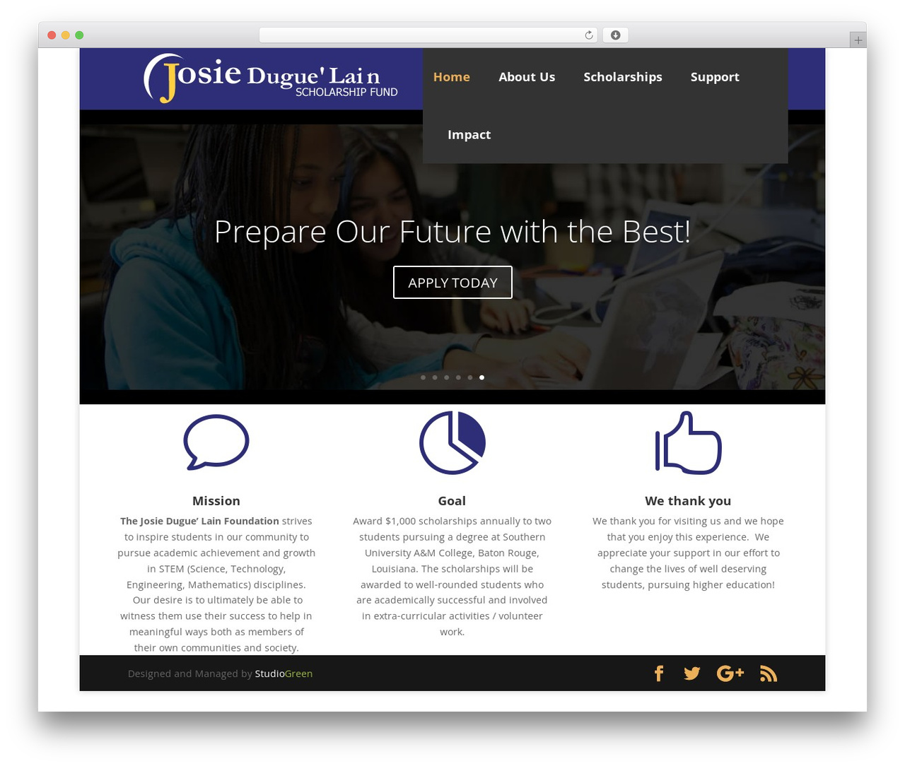Divi WordPress theme - jdlscholarship.org