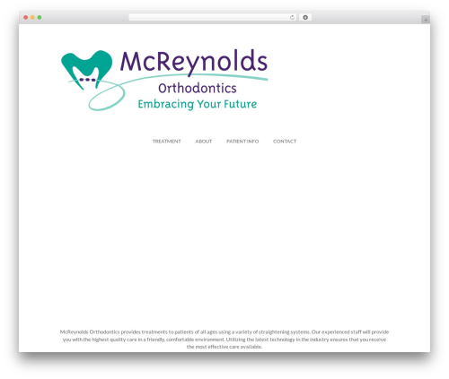 Divi WordPress theme - mcreynoldsortho.com
