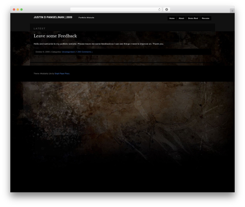 Modularity Lite WordPress theme - justinpangelinan.com