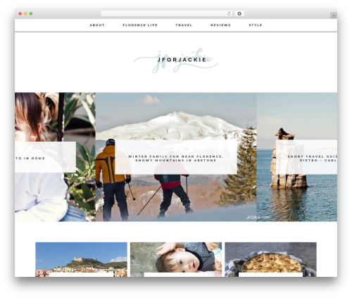 Oceanoid WordPress theme - jforjackie.com