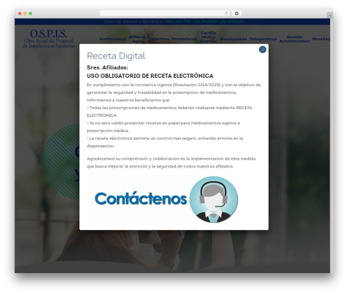 OSPIS WordPress theme - ospis.com.ar