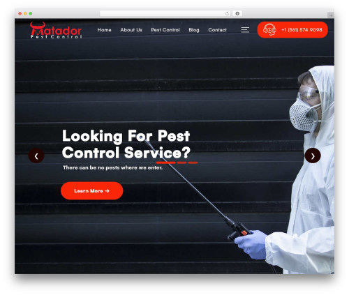 Pestea - Pest Control WordPress Theme theme WordPress - matadorpestcontrol.com