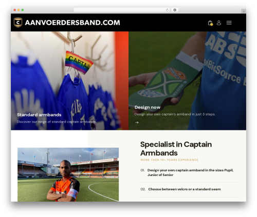 putter theme WordPress - captain-armband.com