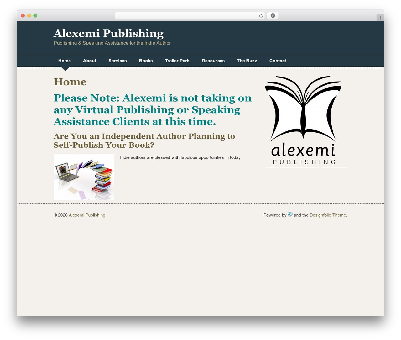 Theme WordPress Designfolio - alexemipublishing.com Theme WordPress Designfolio - alexemipublishing.com