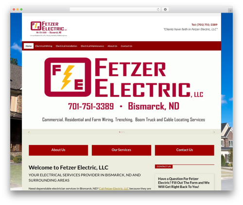 WordPress theme Beacon Theme - fetzerelectricllc.com