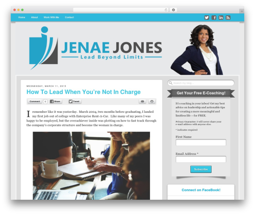 WordPress theme Get Noticed! - jenaejones.com