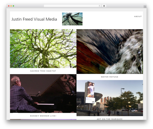 WordPress website theme Gallery Responsive WordPress Theme - justinfreed-visualmedia.com