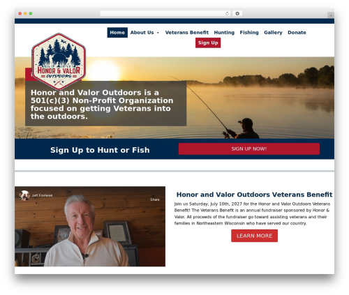 WP theme Premium Theme - honorandvaloroutdoors.com