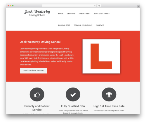 WP theme Simple Wordpress Theme - jackwesterby.co.uk