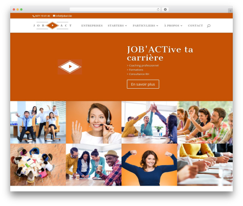 Divi WordPress theme - jobact.be
