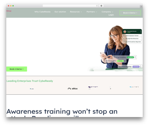 Hello Elementor WordPress theme - cybeready.com