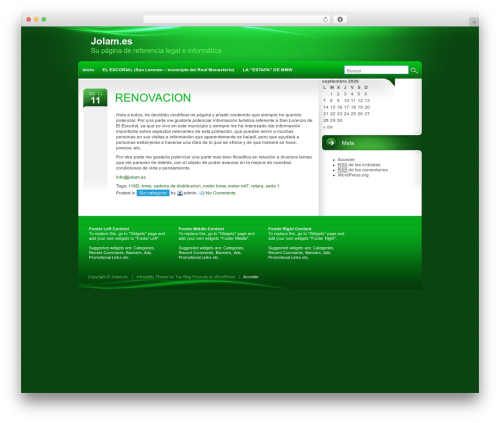 intrepidity WordPress theme - jolam.es