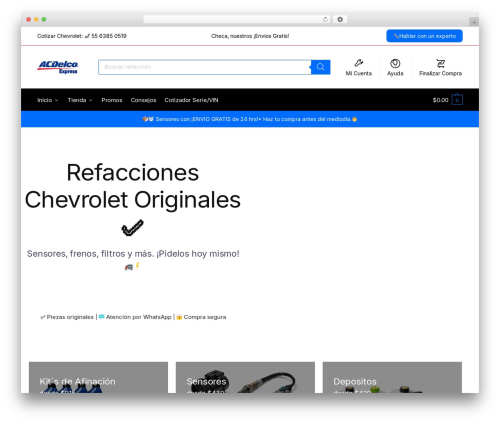 Shoptimizer WordPress website theme - acdelcoexpress.com