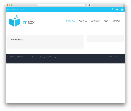 WordPress theme Profine - itlaunchbox.com