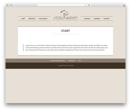 Adapt WordPress theme - justine-giolbas.de