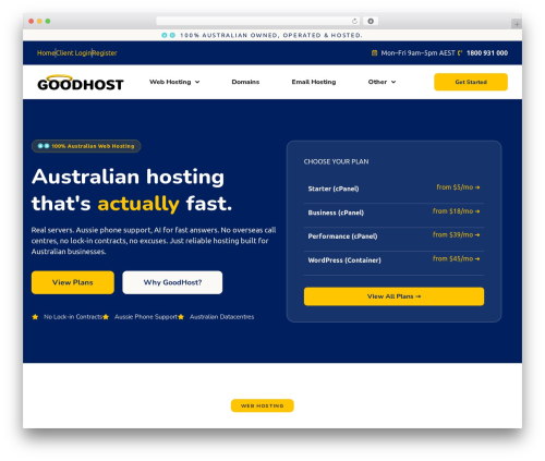 Elementor whmcs elements pro WordPress plugin - goodhost.com.au