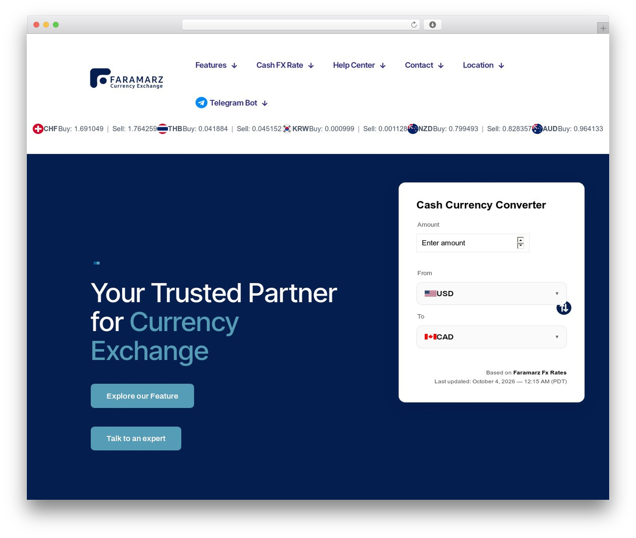 WordPress theme Betheme - faramarzfx.com