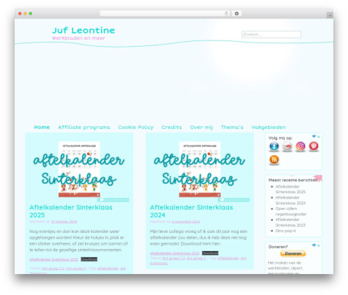 WordPress theme Cute Frames - jufleontine.com