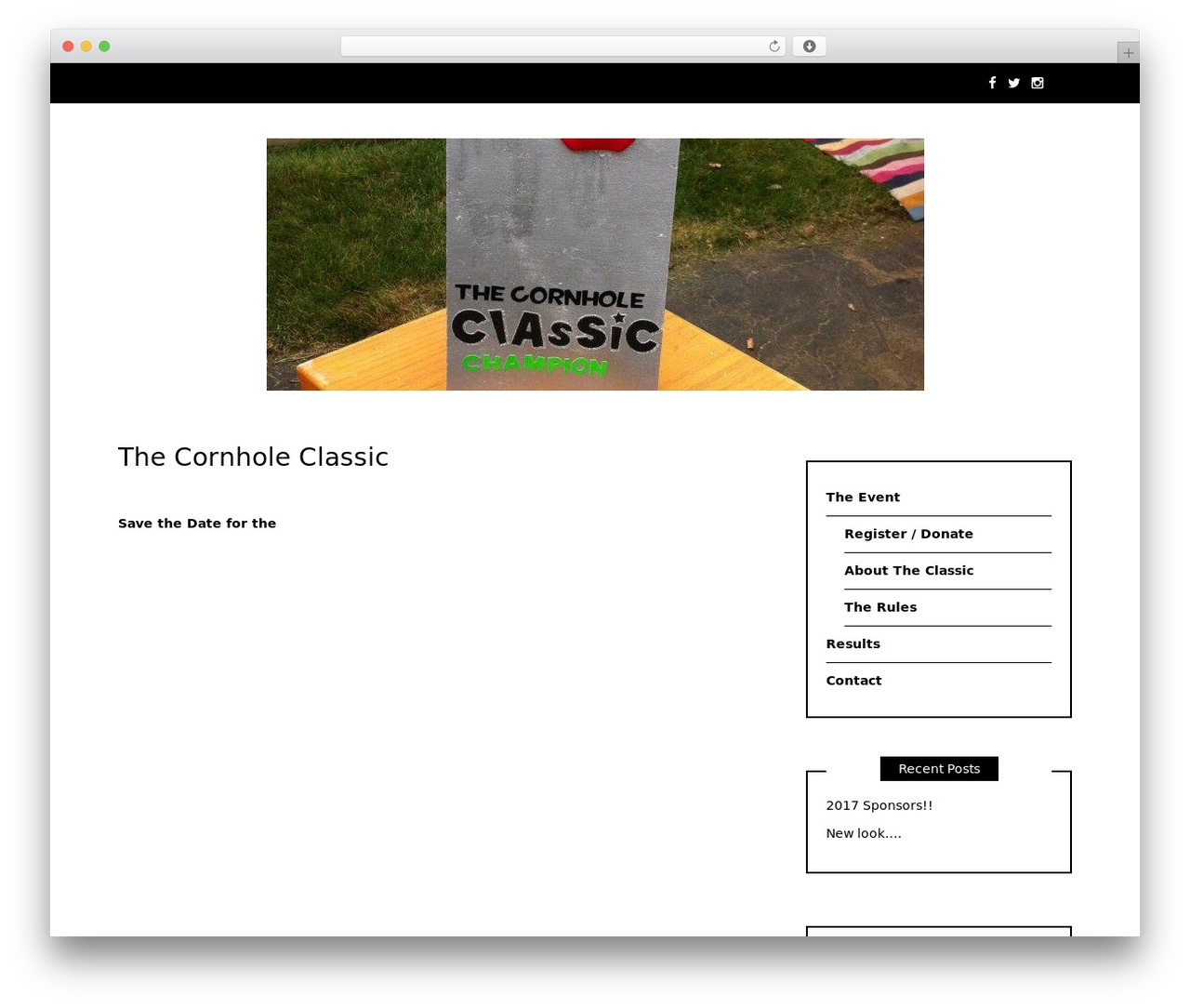 Writee WordPress theme - cornholeclassic.org