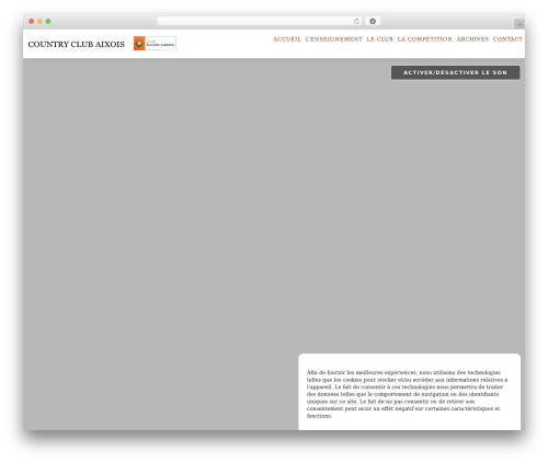 Mystique WordPress theme design - countryclubaixois.com