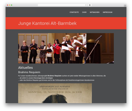 Simple Wordpress Theme WordPress theme - junge-kantorei-alt-barmbek.de