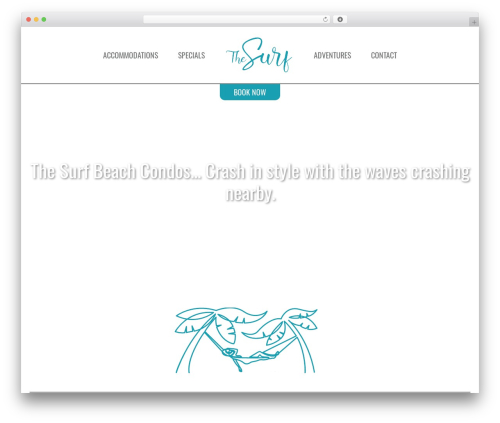 Surf theme WordPress - thesurfhollywoodbeach.com