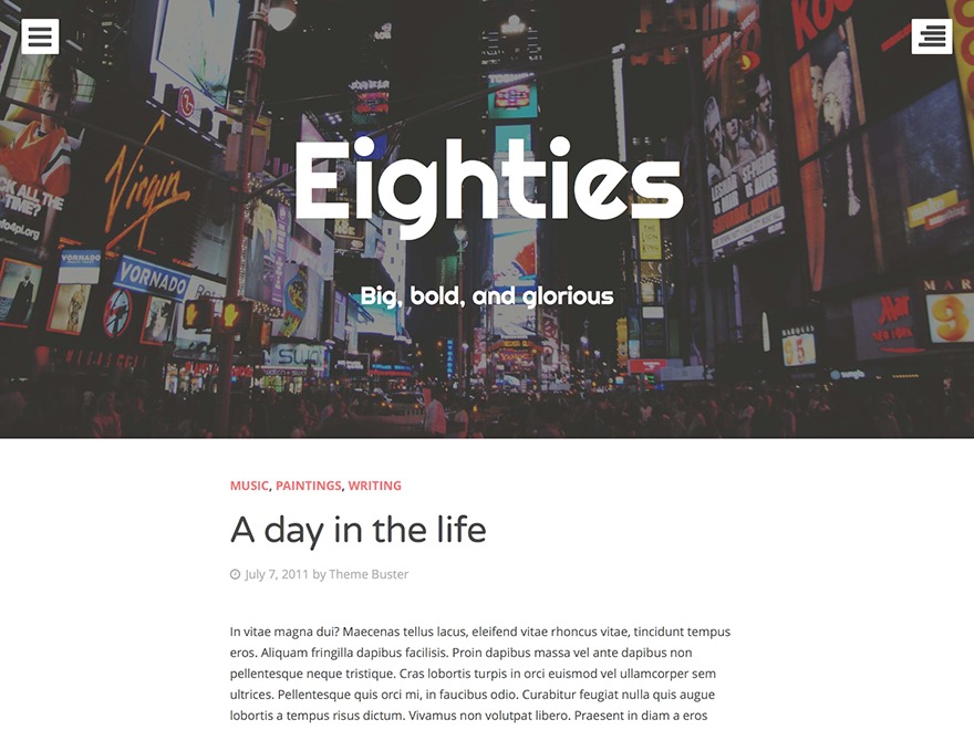 Theme WordPress Eighties - WordPress.com Theme WordPress Eighties - WordPress.com