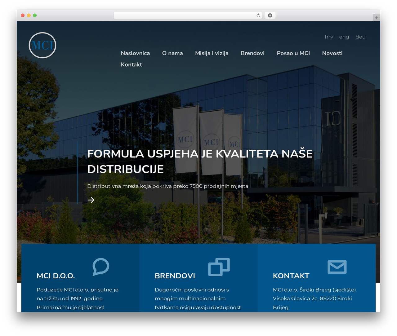 w4w WordPress theme - mci.ba