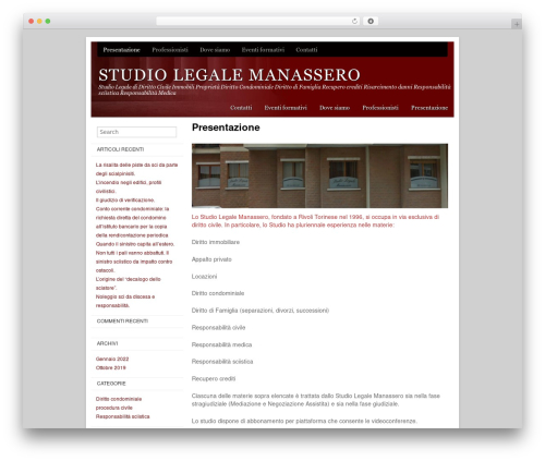 WordPress theme Basic Law - studiomanassero.com