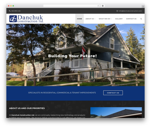 WordPress theme Construct - danchukconstruction.com