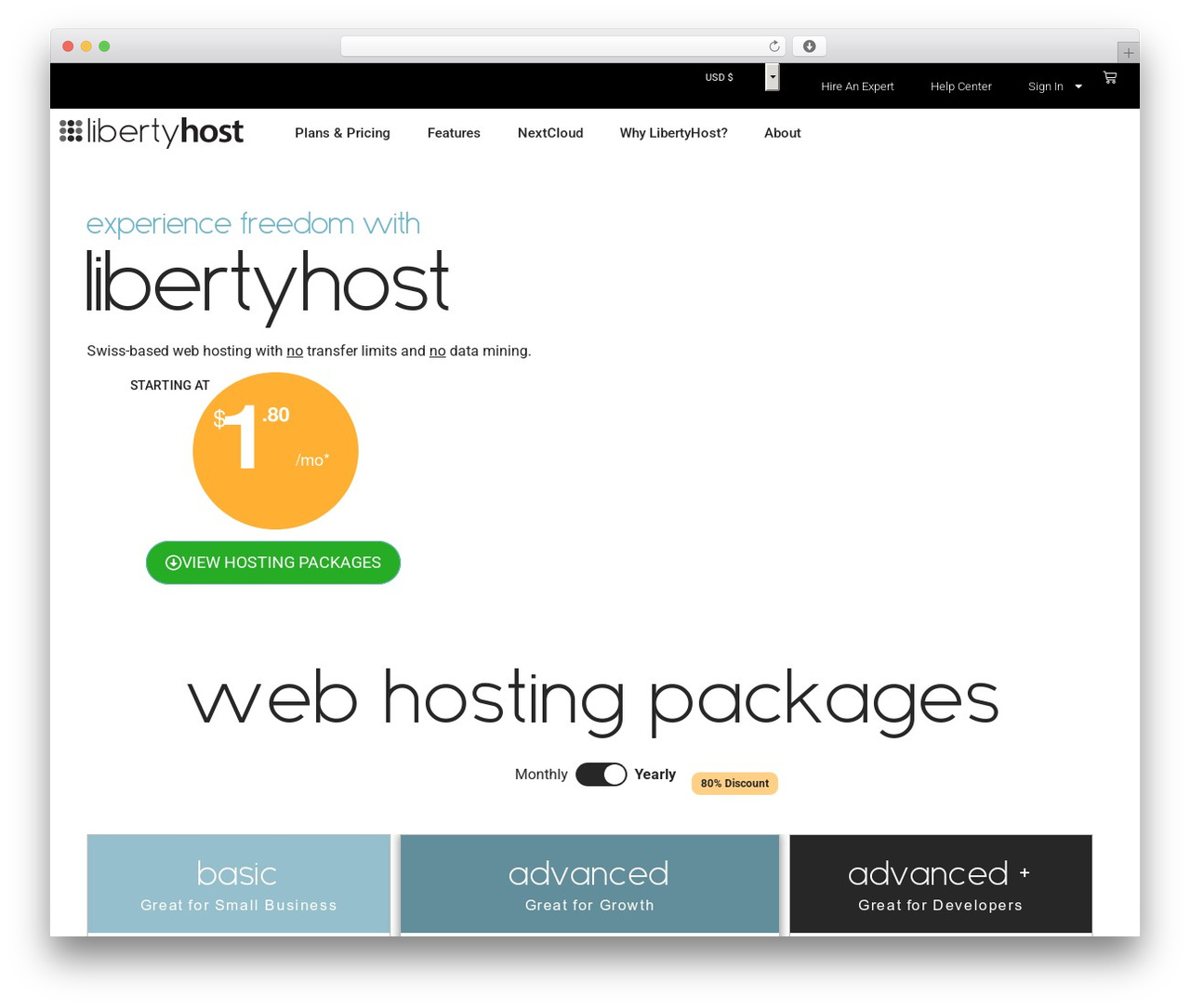 WordPress theme Hello Elementor - libertyhost.ch