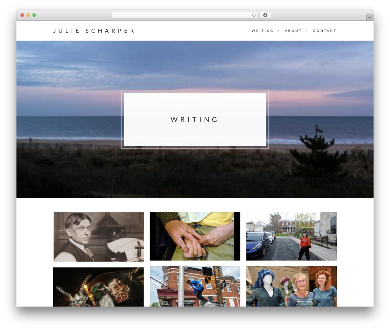 Charm WordPress theme - juliescharper.com