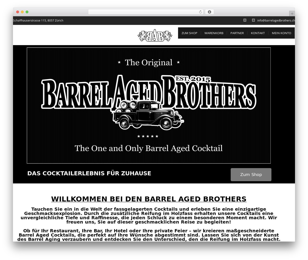 Modality Pro theme WordPress - barrelagedbrothers.ch